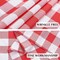 Gingham Checkered Square Tablecloth - Waterproof Buffalo Plaid Table Cloth Stain Resistant Washable Table Cover for Picnic/Camping/Outdoor - Red and White, 54 x 54 Inch